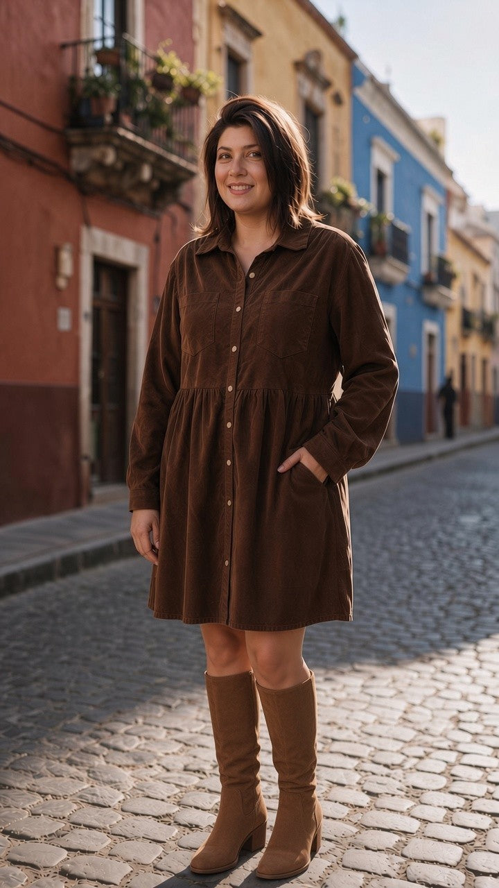 Robe LOULOU Cognac